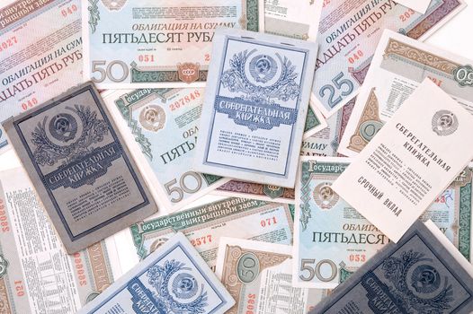 Obsolete money background