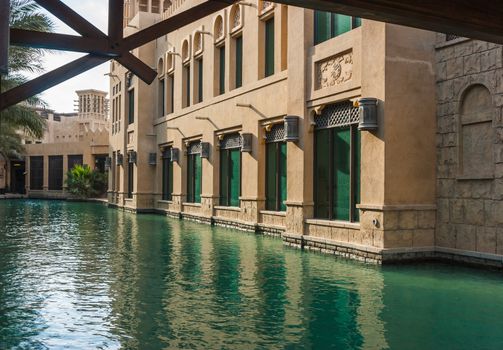 DUBAI, UAE - NOVEMBER 15: View of the  Souk Madinat Jumeirah. Nov 15, 2012 in Dubai