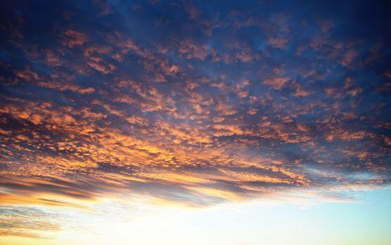 dramatic lighted clouds