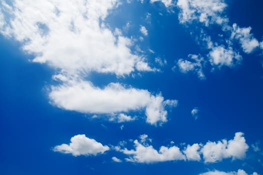 blue sky and beautiful white clouds