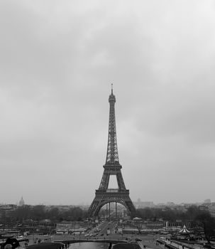 The Eifel Tower in Black and White