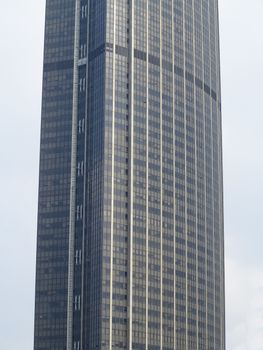 Part of a skyscraper building