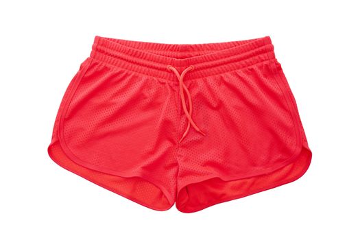 Red Shorts isolated on white background