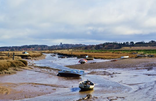 An image of the Norfolk coast at low tide.