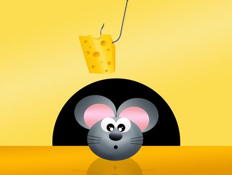 mouse  and cheese
