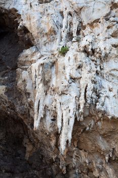 Stalactites and stalagmites Amalfi Coast, Italy.