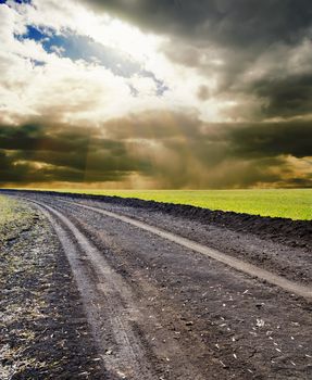 rural road to horizon