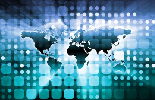 Technology Concept with a Data Information Online