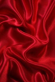 Smooth elegant red silk can use as background 