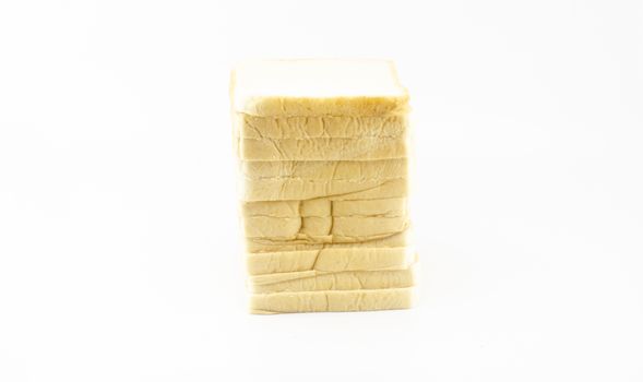 sliced bread isolated on white background