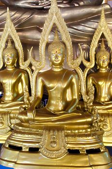 The Seated Buddha Images in Attitude of Subduing Mara with Arch frame.