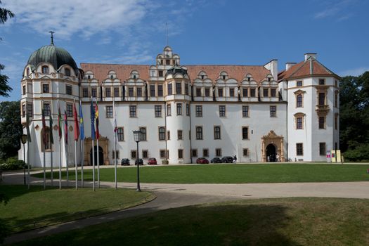 The renaissance style castle in Celle, Lower Saxony, Germany