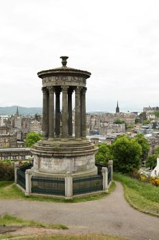 The Dugald Stewart Monument is a memorial to the Scottish philosopher Dugald Stewart (1753–1828). It is situated on Calton Hill overlooking Edinburgh city centre and was completed in August 1831.