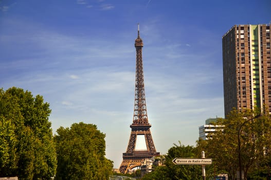 view of Eiffel tower