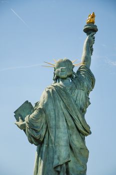 Statue of Liberty in Paris on Allée des Cygnes