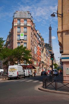 street of Paris city