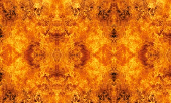 Burning fire close-up, may be used as background