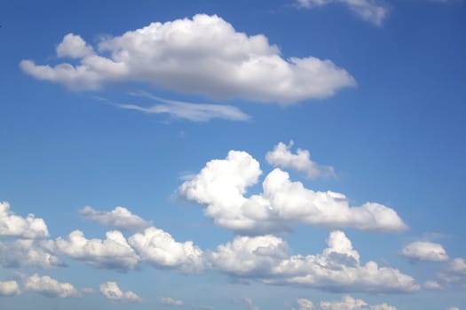 Clouds And Clear Blue Sky Weather Nature.