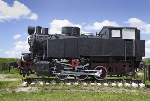 The old Soviet shunting locomotive was built in 1935 -1957 years