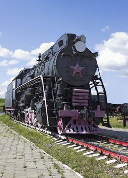 Cargo Soviet locomotive 50-ies of the XX century