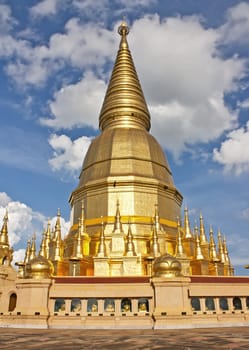 Wat Phra Bat Huai Tom. Places of worship Buddha Relics Pagoda.