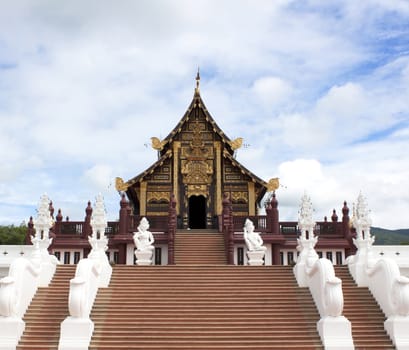 Ho kham luang in the international horticultural exposition the northern thai