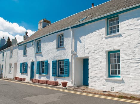 Rustic houses or holiday apartments in St Mawes Cornwall, UK.