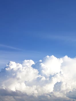 Clouds And Clear Blue Sky Weather Nature.