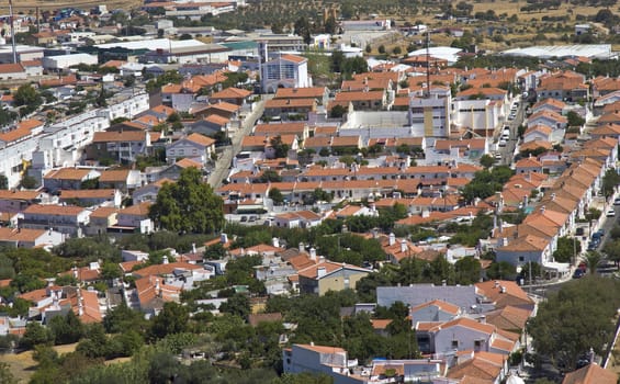 A Top View on a Interior Village With Many Trees 