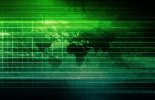 Internet World Wide Web Abstract Tech Background