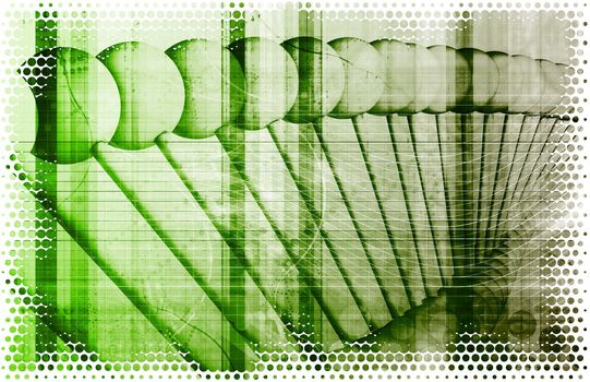 DNA Medical Science and Biotech Chemistry Genes