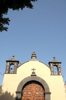 A Roof of an Old Church in La Laguna, Spain