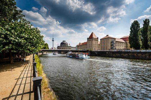 River Spree Embankment and Museum Island, Berlin, Germany