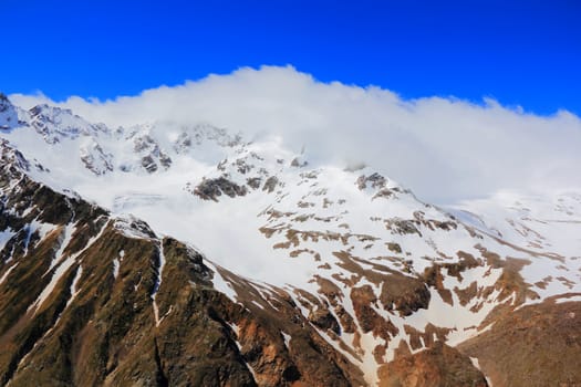 Image of beautiful landscape with Caucasus mountains