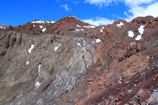 Image of beautiful landscape with Caucasus mountains