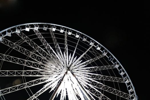 Big Wheel with lighting at night