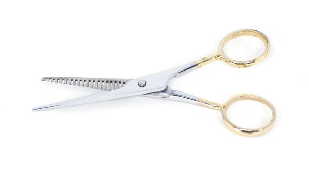 Hair scissors isolated on white background