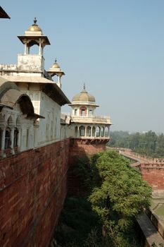 View from Agra fort wall,Uttar Pradesh,India 