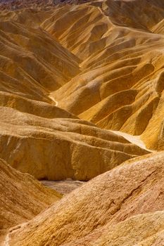 Death Valley National Park California Zabriskie point eroded mudstones