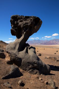 Death Valley National Park California stone formations in the desert