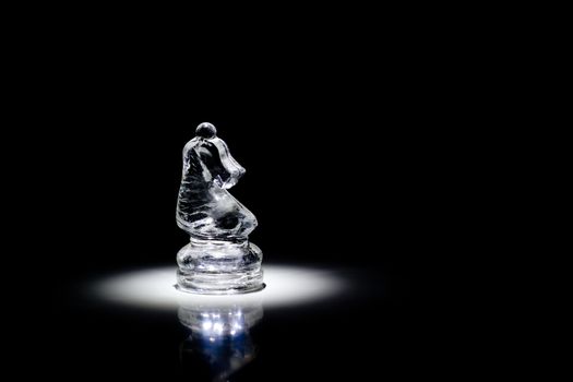 Knight standing in the spotlight