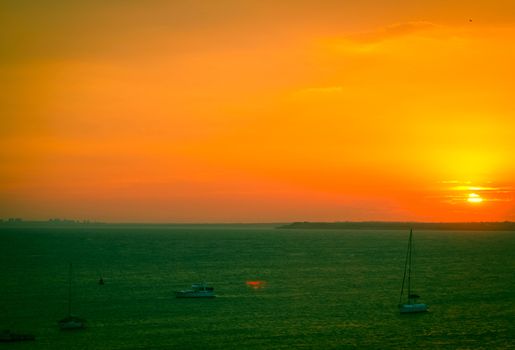 Sea sunset