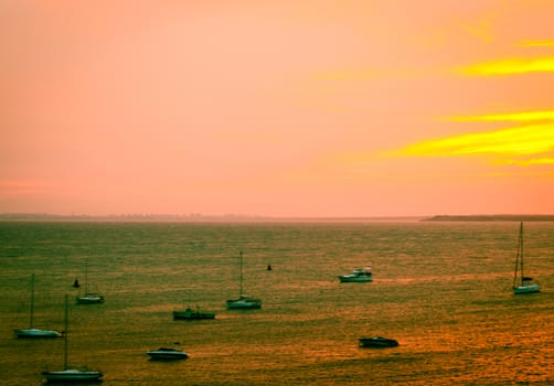 Sea sunset