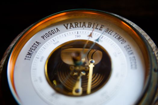 Photo of a old vinage barometer