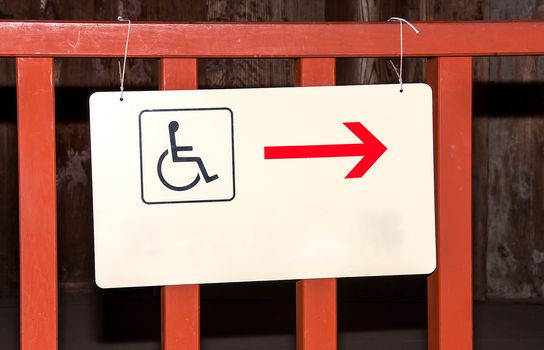 Plates for the disabled to be installed on fence