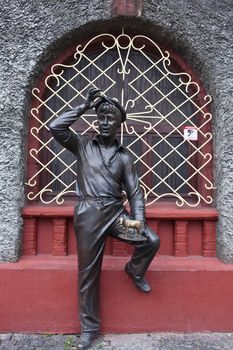 City sculpture of literary character  Shura Balaganov