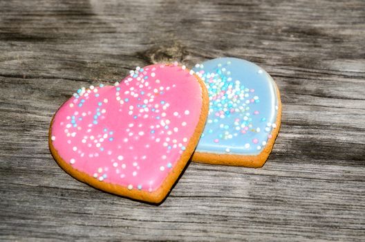 Cookies hearts on Valentines Day