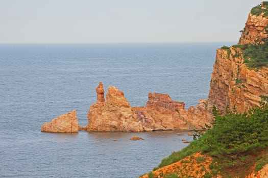 landscape of seashore ,photo taken in changdao island,shandong province ,china.