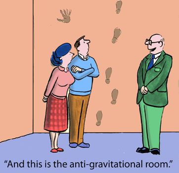 "And this is the anti-gravitational room."