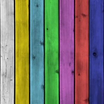 Background wood board with color bars for TV screen